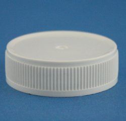 43mm White Ribbed RTS Twist Off Cap